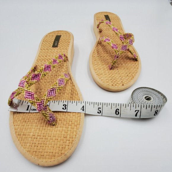 J. Crew Bamboo Mini Wedge Flip Flops - Picture 6 of 13